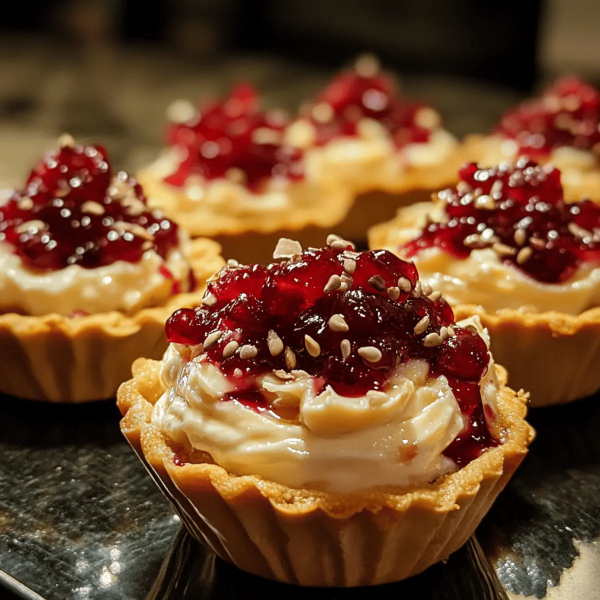 Cranberry Brie Cups