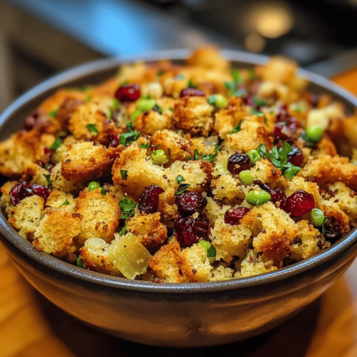 Cornbread Stuffing with Cranberries