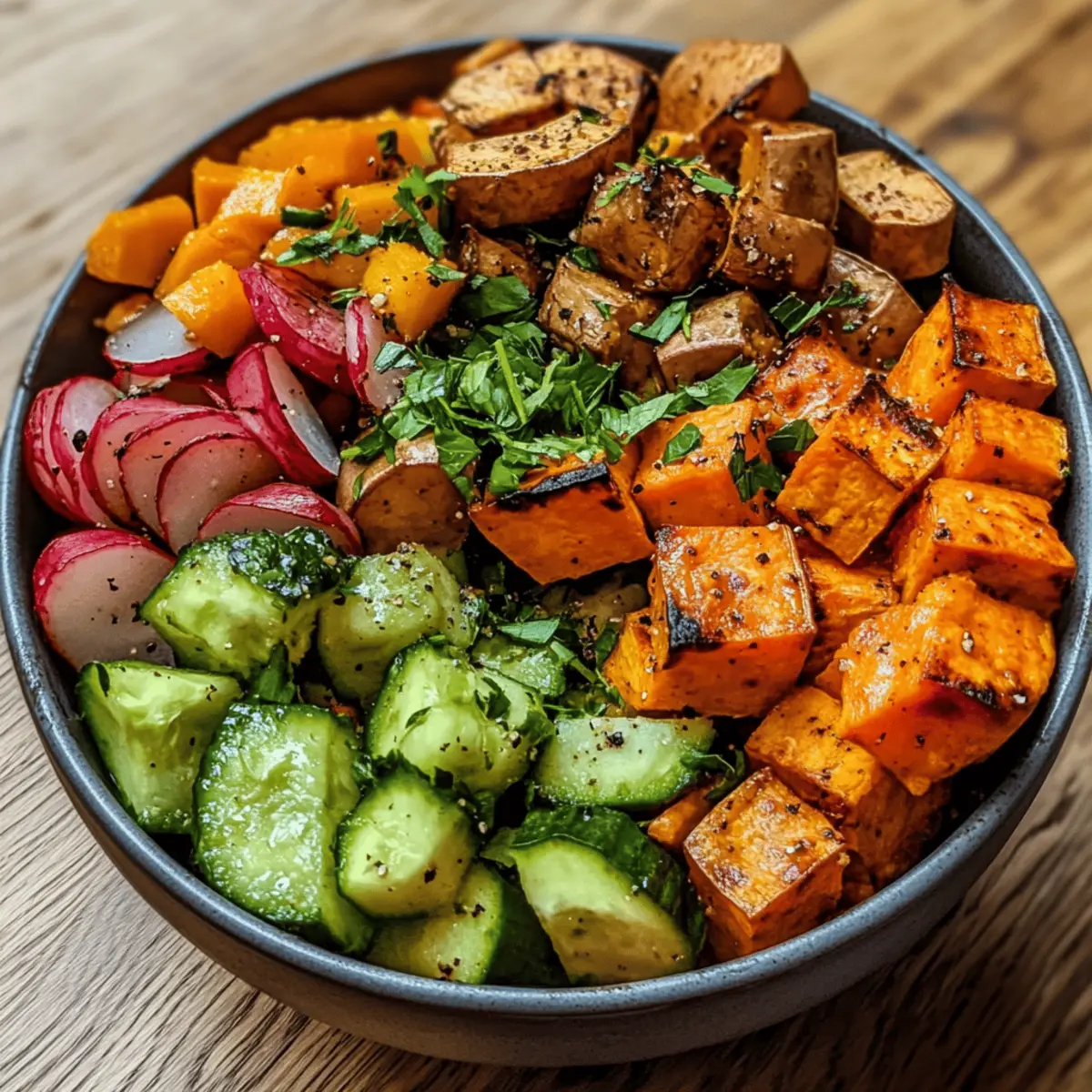 Roasted Sweet Potato Veggie Bowl